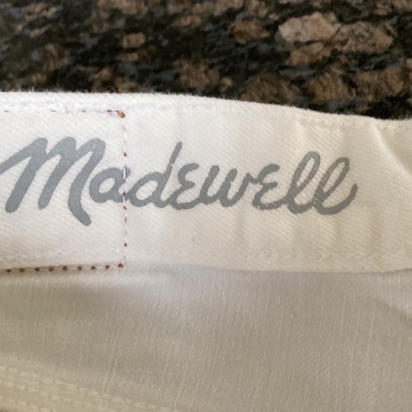 MADEWELL WHITE DENIM SHORTS SIZE 27 - Picture 6 of 7